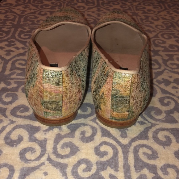 Miista Gorgeous Watercolour Sparkle Flats - Picture 2 of 6